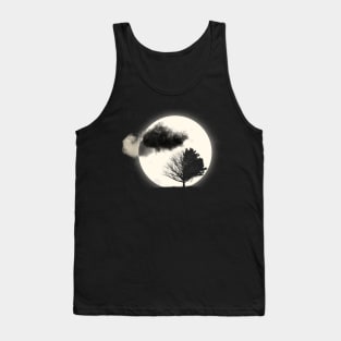 Half dead tree and moon Tank Top